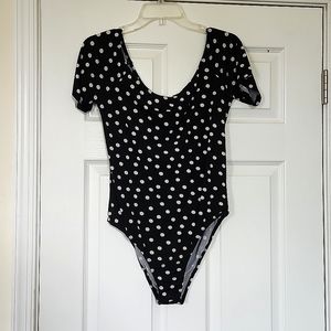 Polka dot body suit | Size L | Brave Soul London
